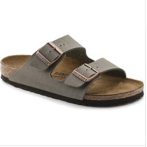 Stone Nubuck Birkenstock Arizona sandal
